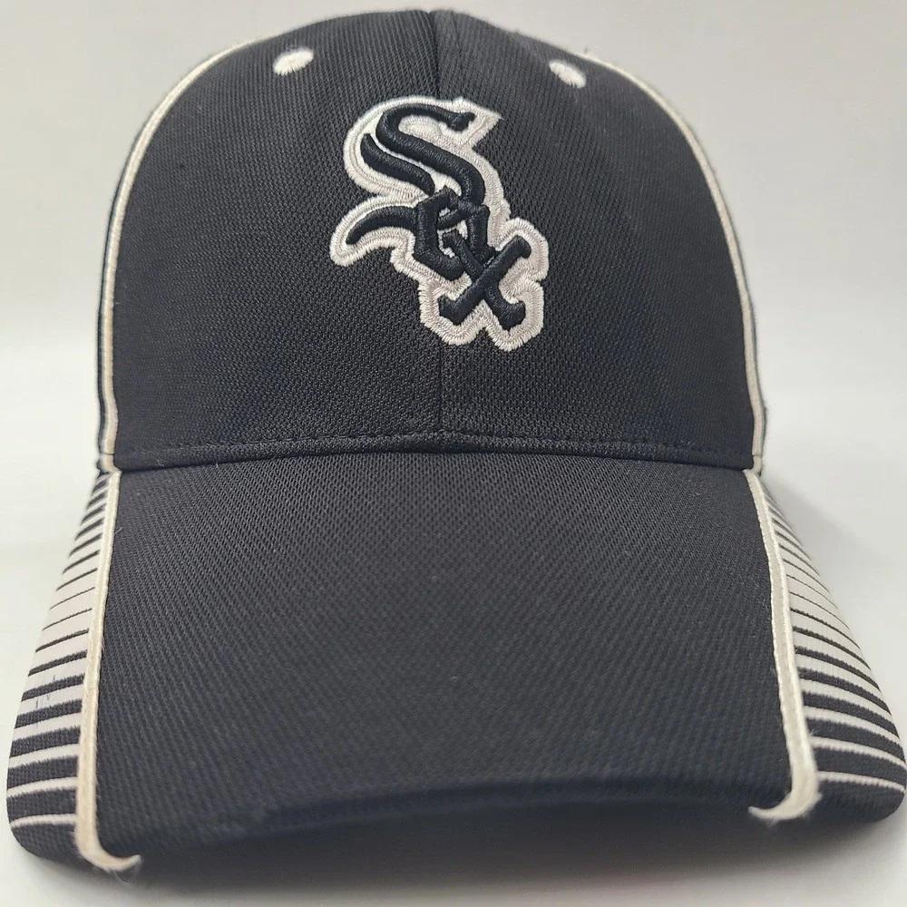 Kids Chicago White Sox Hat Adjustable 47 Brand Black White MLB Baseball Boys